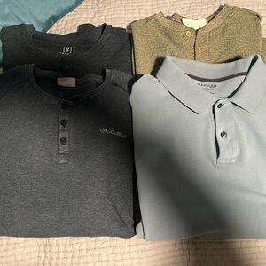 Men's Long Sleeve Shirt collection - Lot of 4 XL